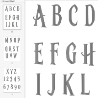 Harry Potter book folding alphabets