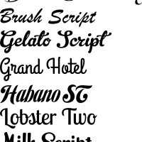 Font choices for book folding